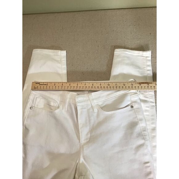 Athleta Women White Jeans Sz. 4 Sculptek Stretch Skinny Athletic. Flex Comfort - Picture 8 of 12